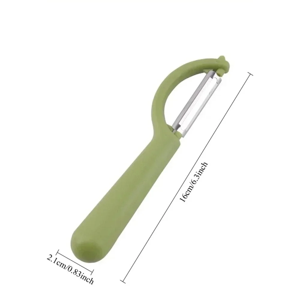 Modern Kitchen Tool 6.3in Vegetable Peeler Unisex Light Green Manual Swivel
